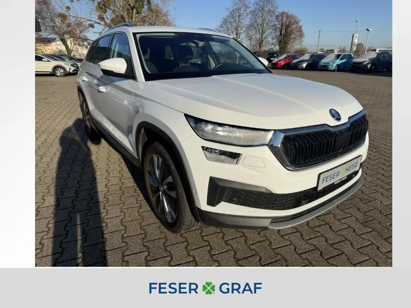 Skoda Kodiaq 2.0 TDI DSG Tour 4x4 VC*App*DAB+*Navi*MatrixLED*4x Weiß - 1