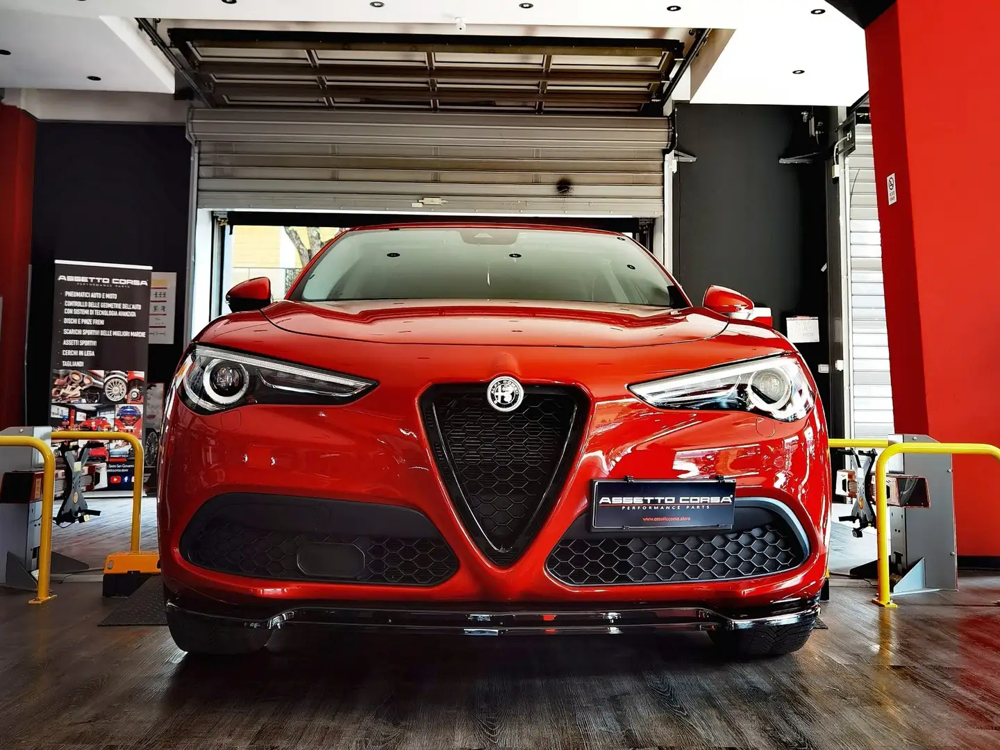 Alfa Romeo Stelvio Stelvio Custom 2.2 t Business rwd 160cv auto my19 Rouge - 1