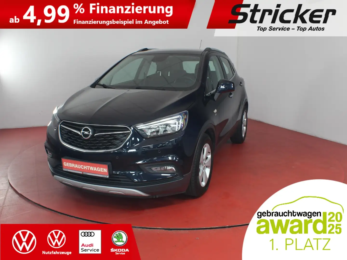 Opel Mokka X 1.4Turbo 190,-ohne Anzahlung Bluetooth Sitzheiz Blau - 1