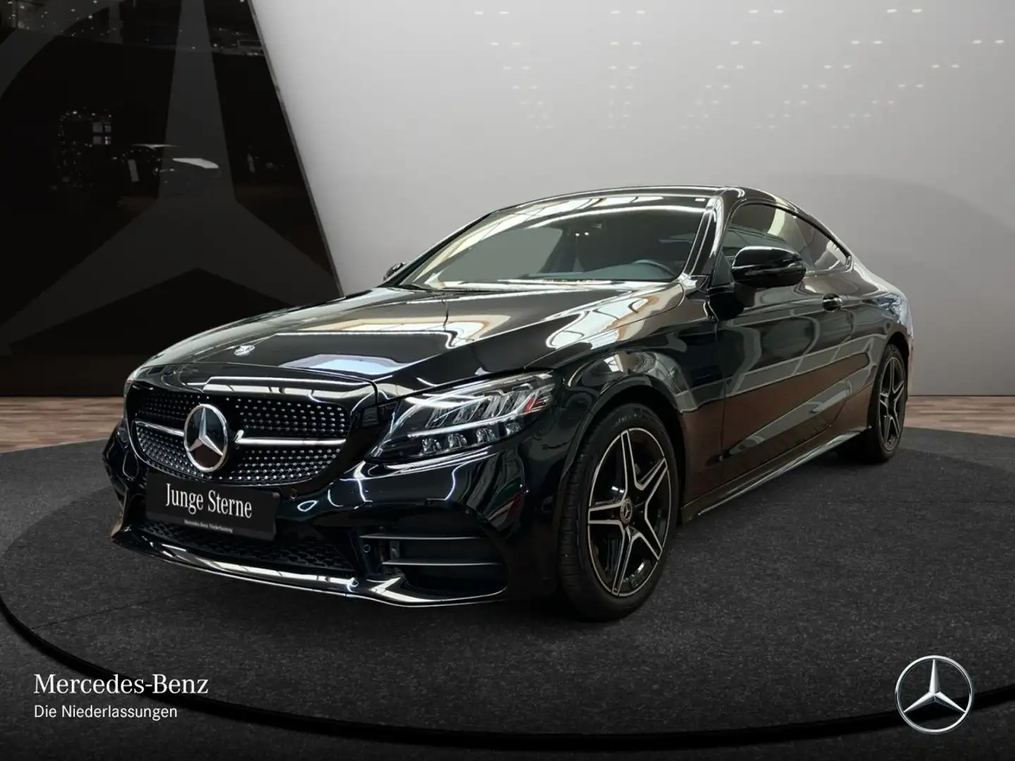 Mercedes-Benz C 180 Coupé AMG+NIGHT+LED+KAMERA+SPUR+TOTW+9G Nero - 2