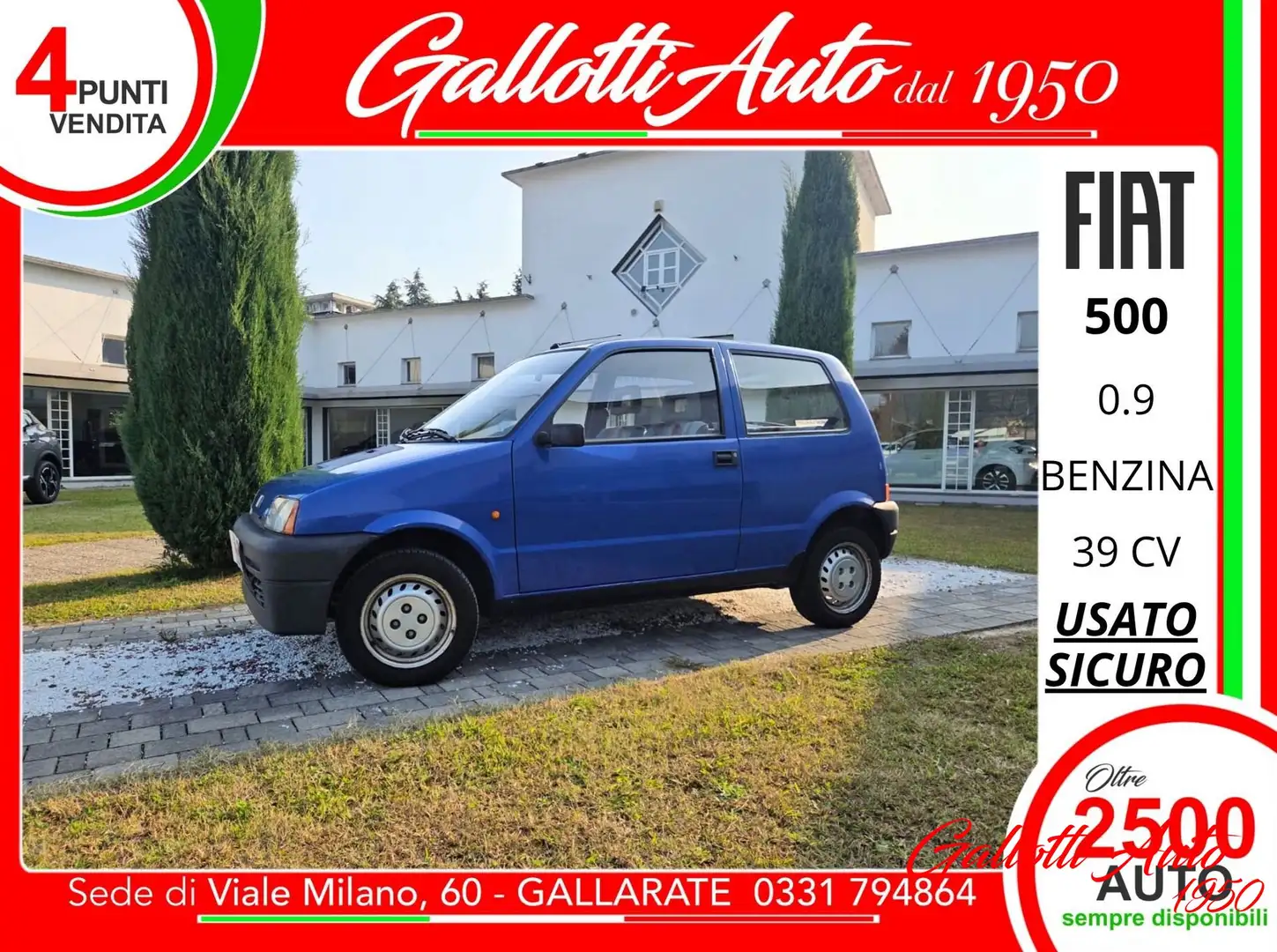 Fiat Cinquecento 900i cat Young Blu/Azzurro - 1