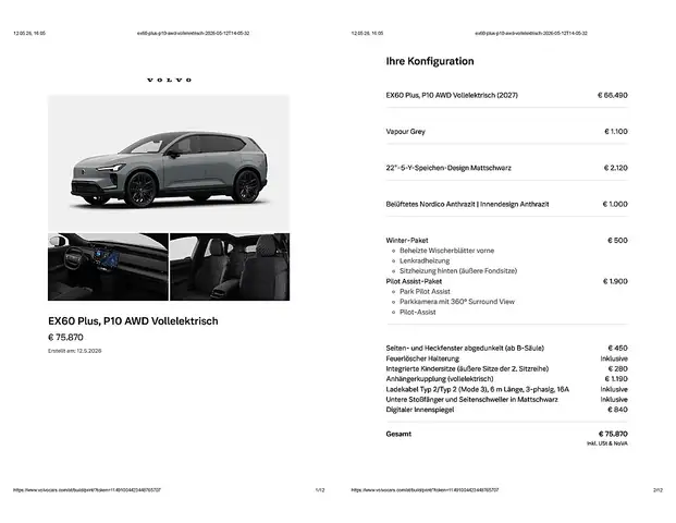 Volvo EX60 P10 Plus | Auto Stahl Wien 23 Ansicht 21