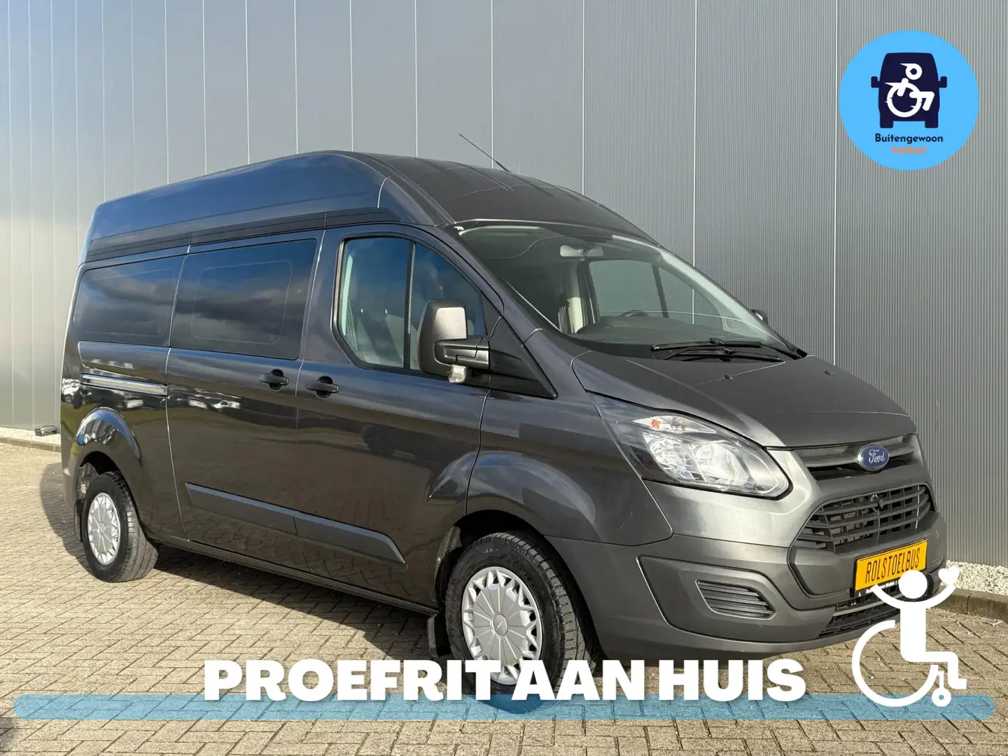 Ford Transit Custom 2.0 Rolstoelbus 2016 L2H1 Tot 5 Personen mogelijk Gris - 1