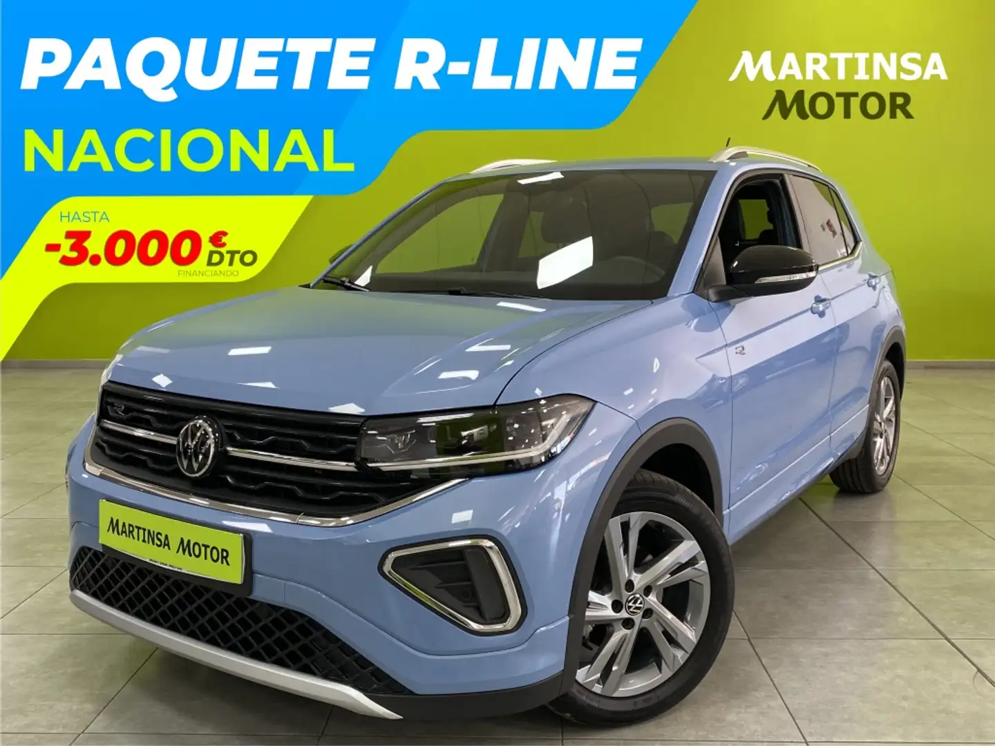 Volkswagen T-Cross 1.0 TSI R-Line 85kW Bleu - 1