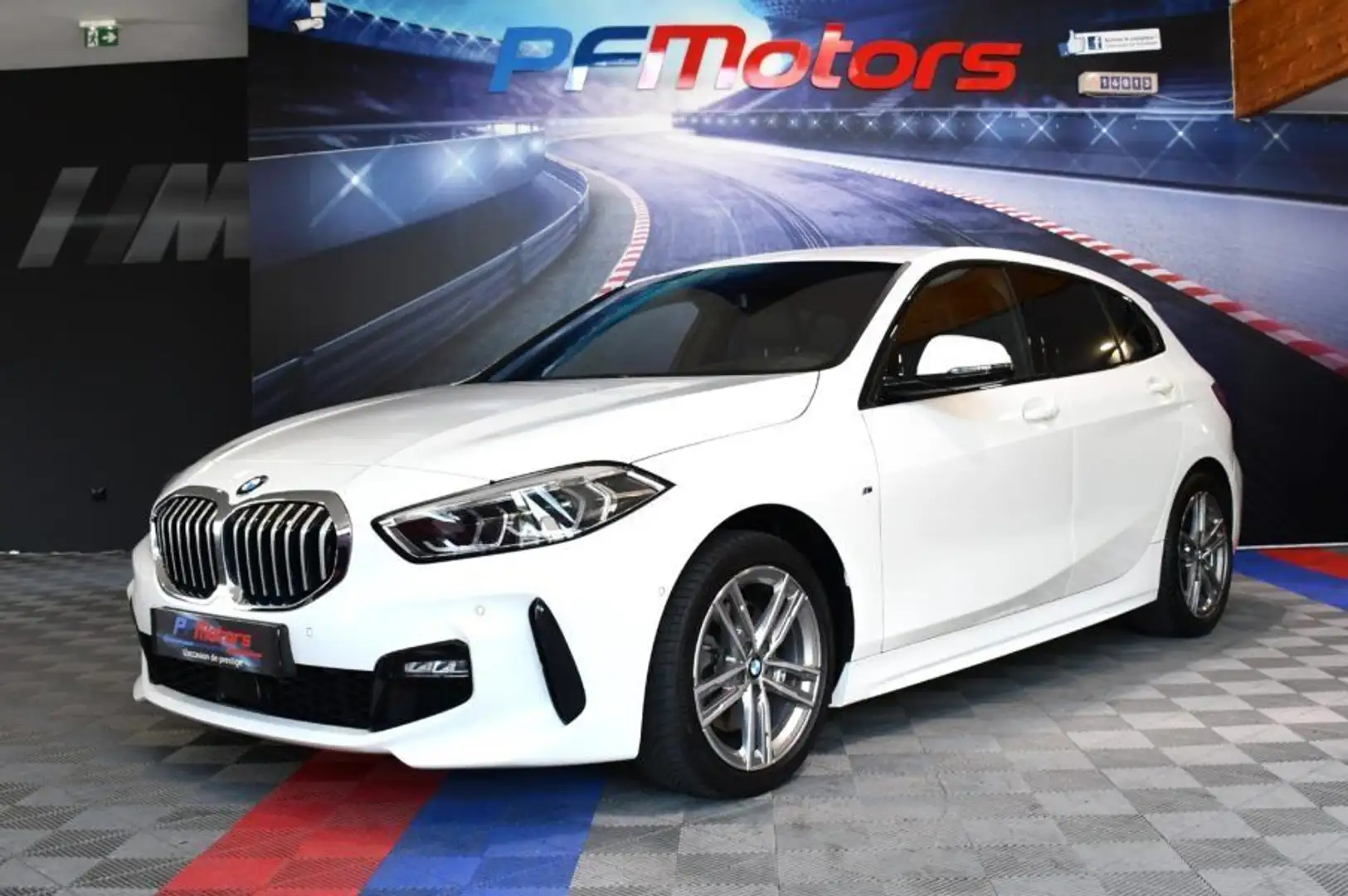 BMW 118 118 IA 1.5 136 BVA M-Sport GPS Virtual Caméra Frei Blanc - 1
