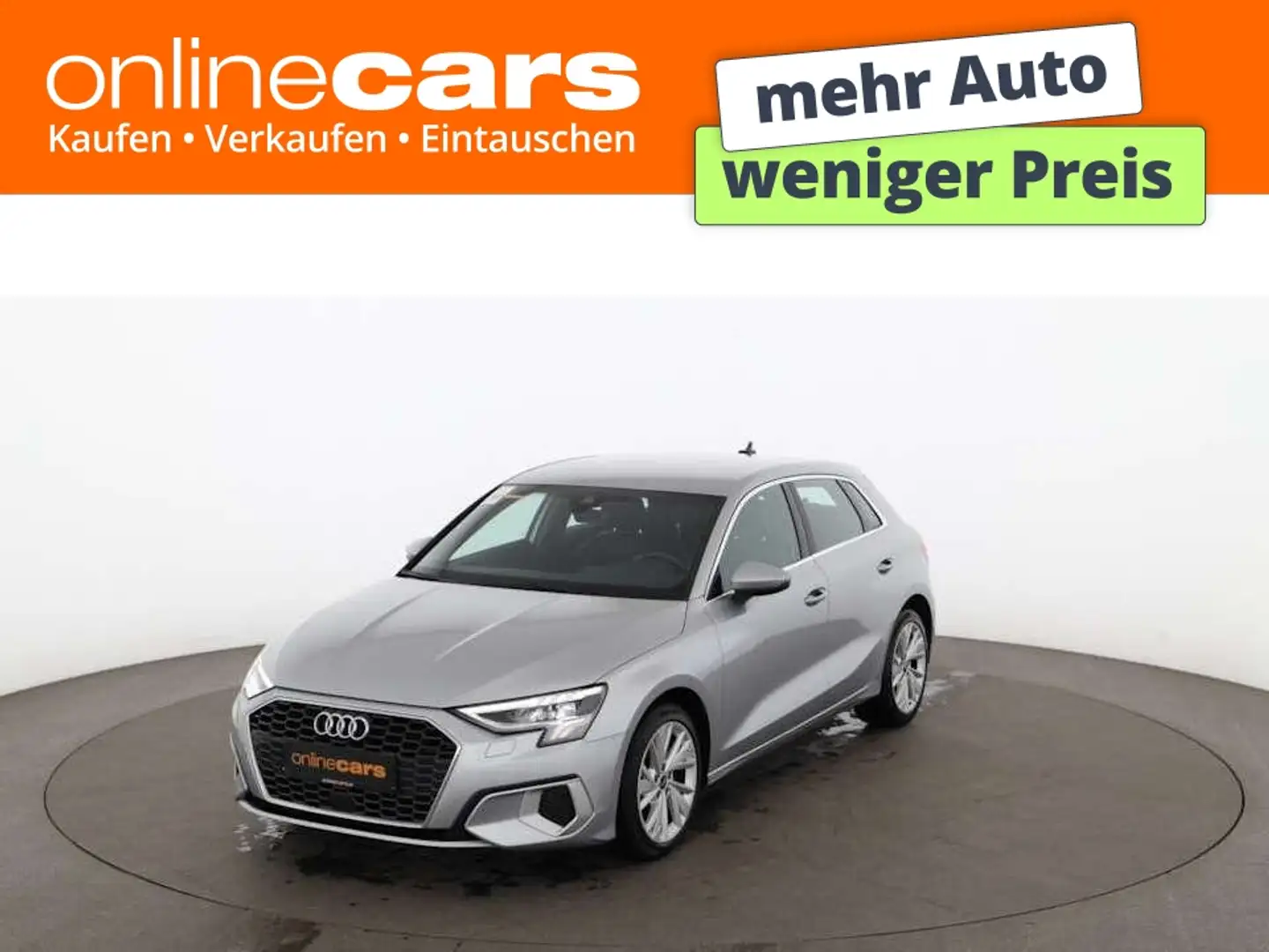 Audi A3 Sportback 35 TFSI advanced Aut LED RADAR LEDER Silber - 1
