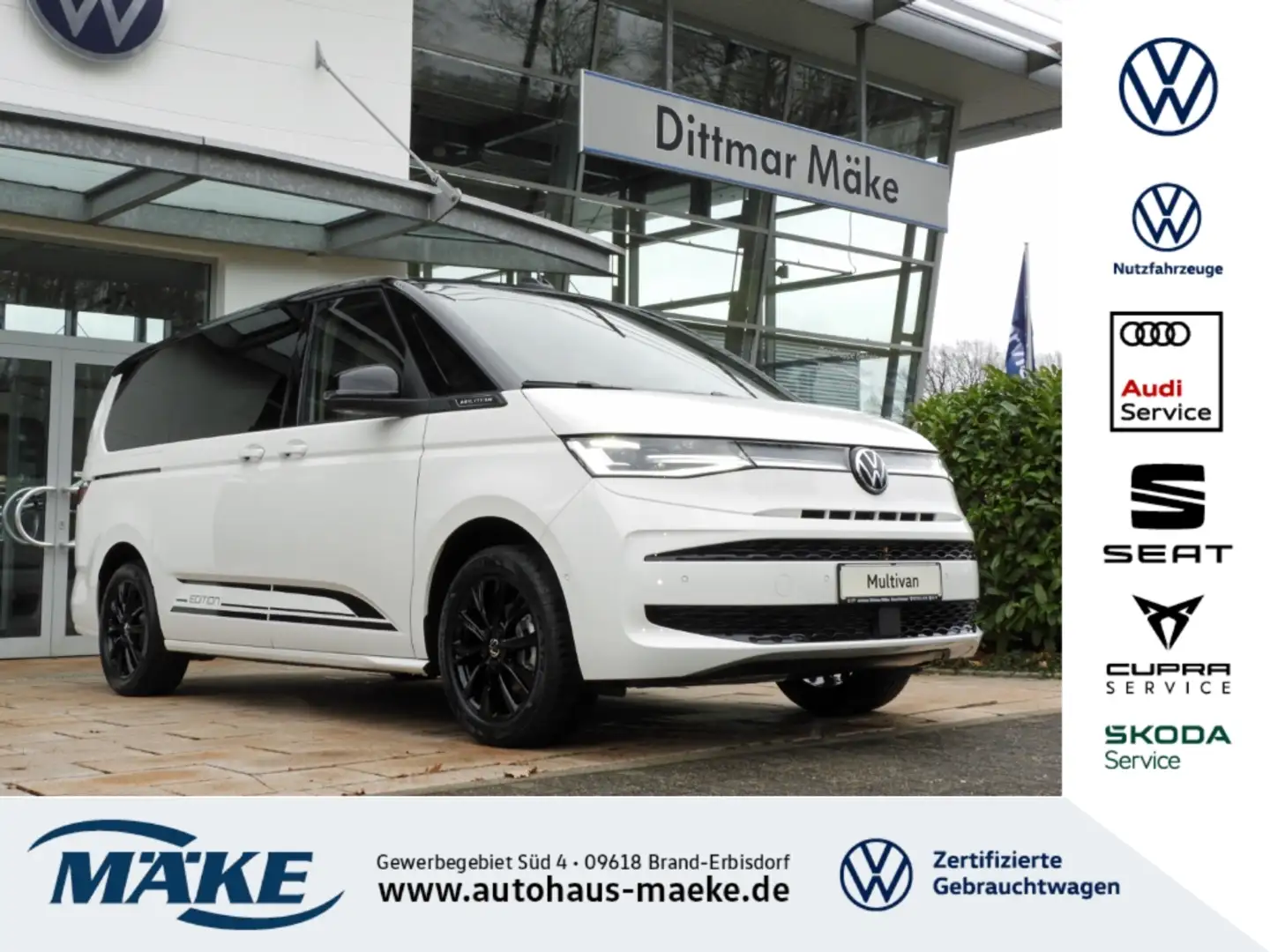 Volkswagen T7 Multivan Edition 2.0 TDI DSG LÜ AHZV IQ.L NAV Weiß - 1