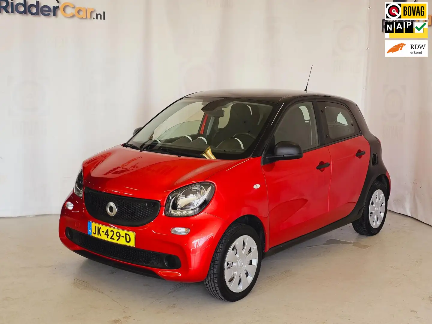 smart forFour 1.0 Pure|NAP|APK10-25|CRUISE|BLUETOOTH|AIRCO|ELEK Rood - 1