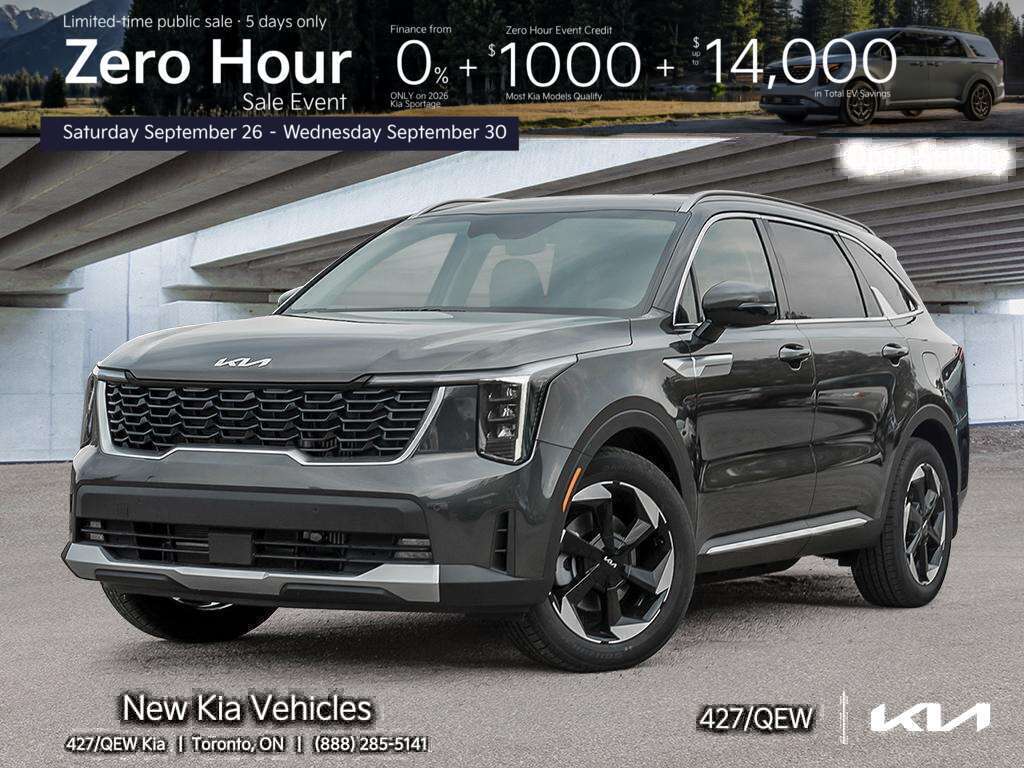 Gray 2026 Kia Sorento Plug-In Hybrid  SUV / Crossover  6-Speed Automatic