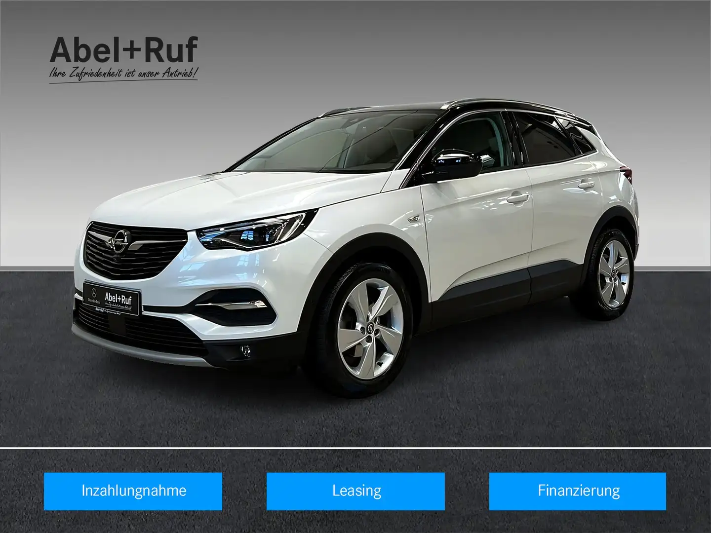 Opel Grandland X 1.6 Turbo Design+Kam+Park-Ass+Totw Blanc - 1