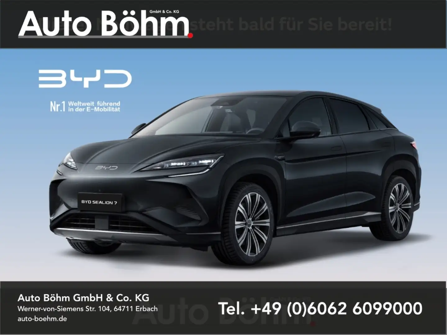 BYD Sealion 7 AWD Excellence+Pano.+Leder+Dynaudio+360Kam.+ACC Schwarz - 1