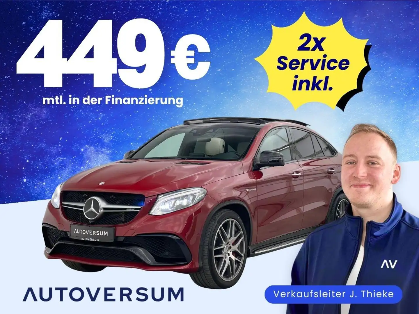 Mercedes-Benz GLE 63 AMG GLE 63S AMG 4M Coupe 360°*PANO*AHK*MEM*AGA*LED Negro - 1