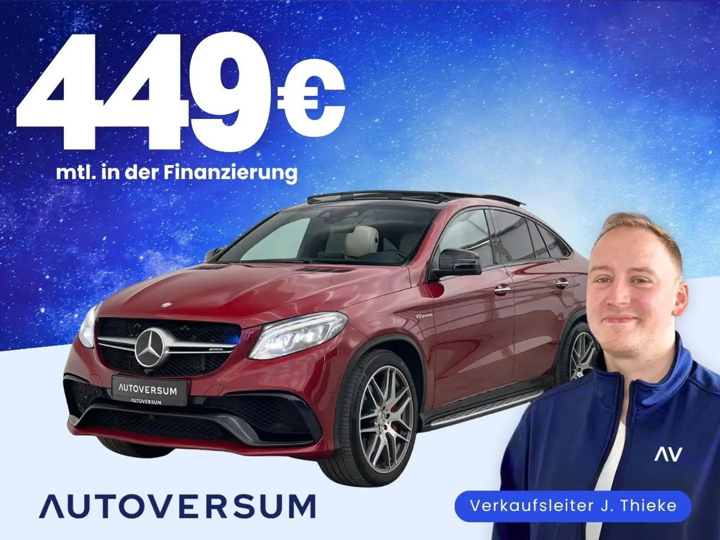 Mercedes-Benz GLE 63 AMG GLE 63S AMG 4M Coupe 360°*PANO*AHK*MEM*AGA*LED Noir - 1