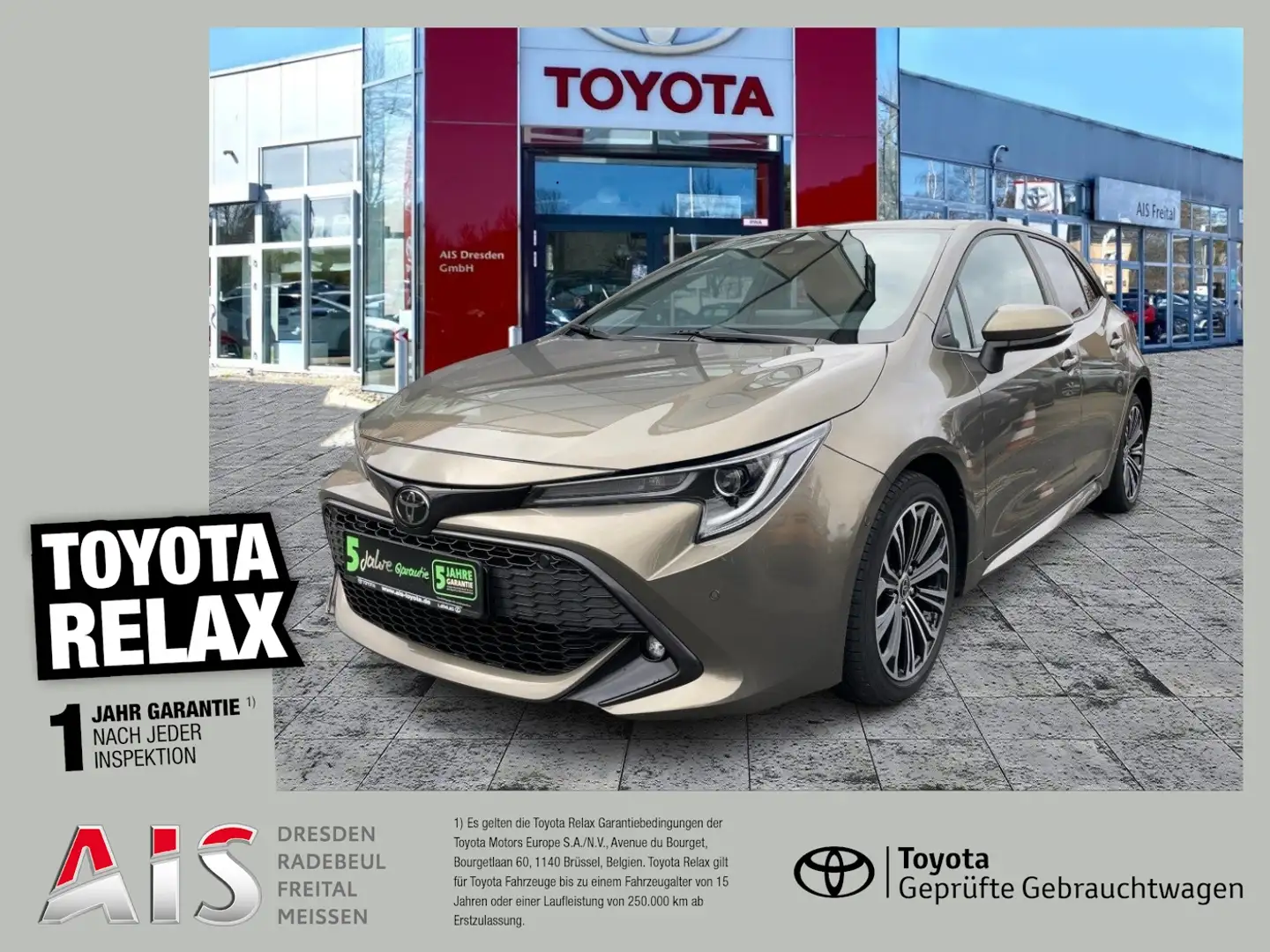 Toyota Corolla 1.2T Team D ACC+LED+SHZ+2xKlima+Kam.+LM Brons - 1