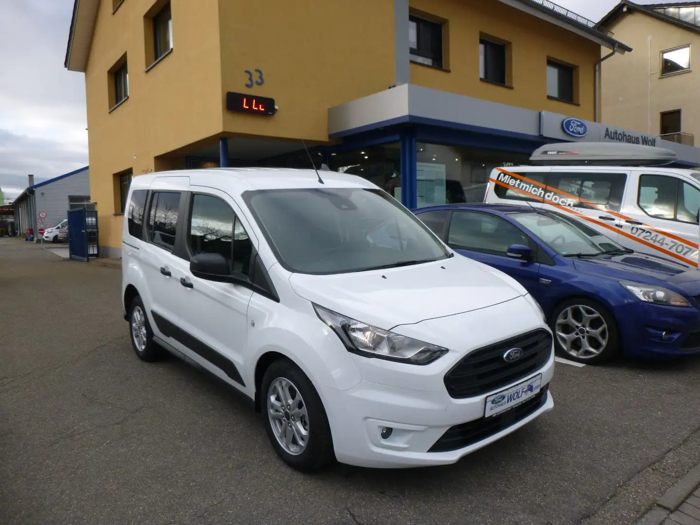 Ford Transit Connect Kombi L1 Navi Kamera 5-Sitzer Blanc - 1