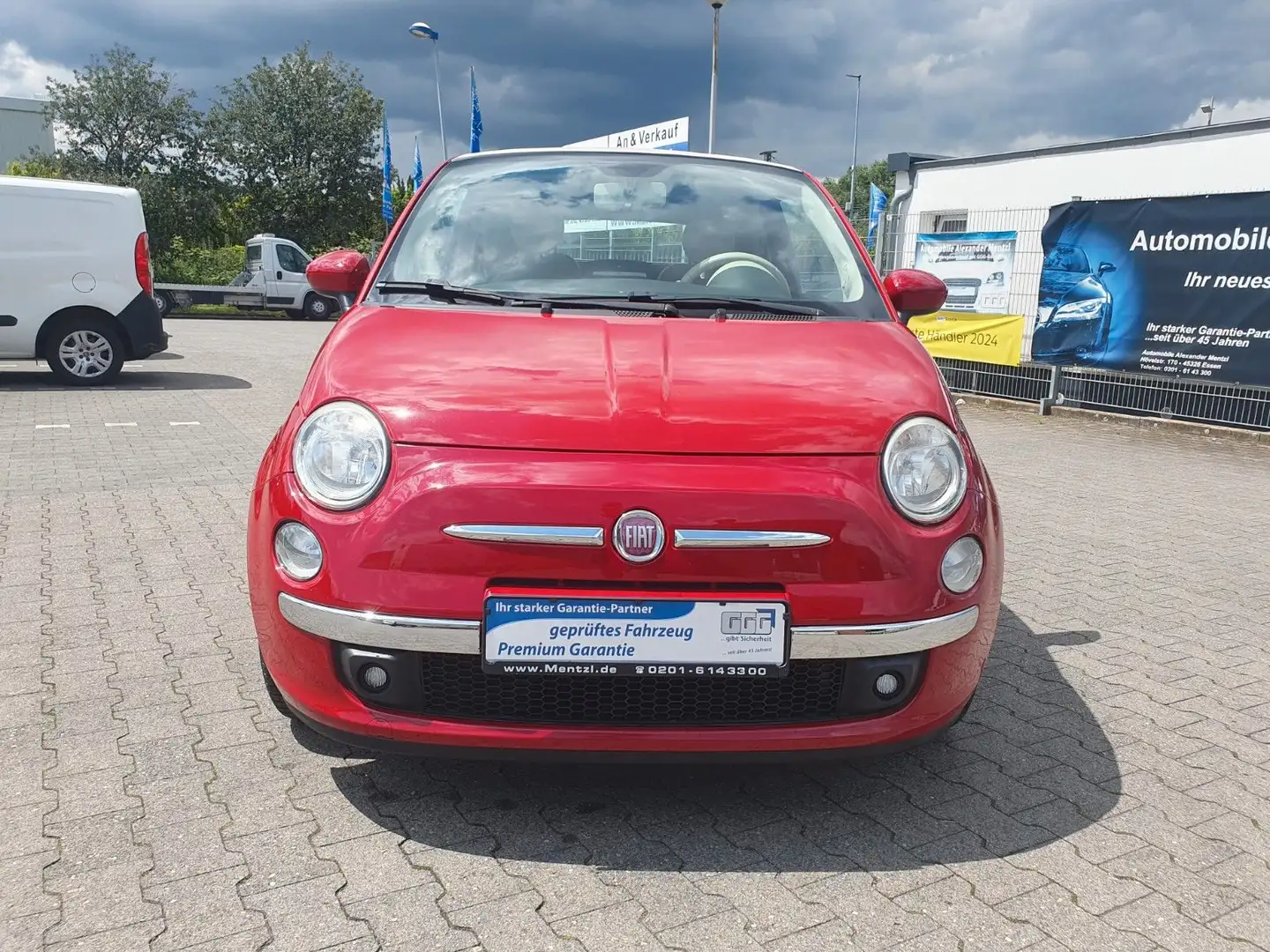 Fiat 500C 1.2 Lounge Cabrio GARANTIE PDC KLIMA LEDER Rot - 2