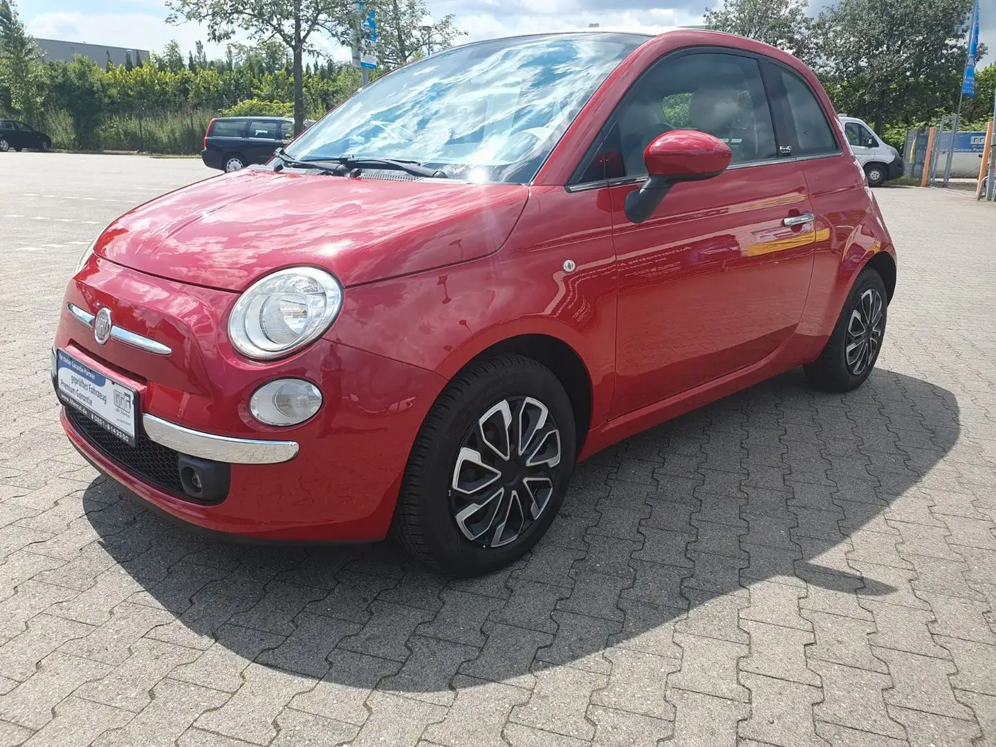 Fiat 500C 1.2 Lounge Cabrio GARANTIE PDC KLIMA LEDER Rot - 1