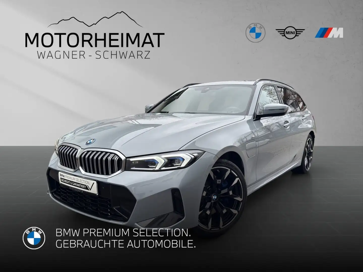 BMW 330 e M Sport 19" 360°H&K HUD Pano AHK Gris - 1