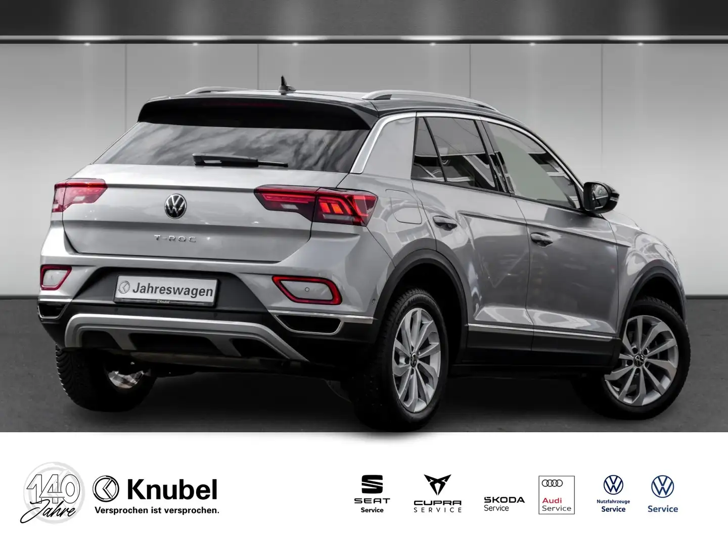 Volkswagen T-Roc Style 1.5 TSI DSG LED+/NAVI/AHK/MASSAGE Silber - 2