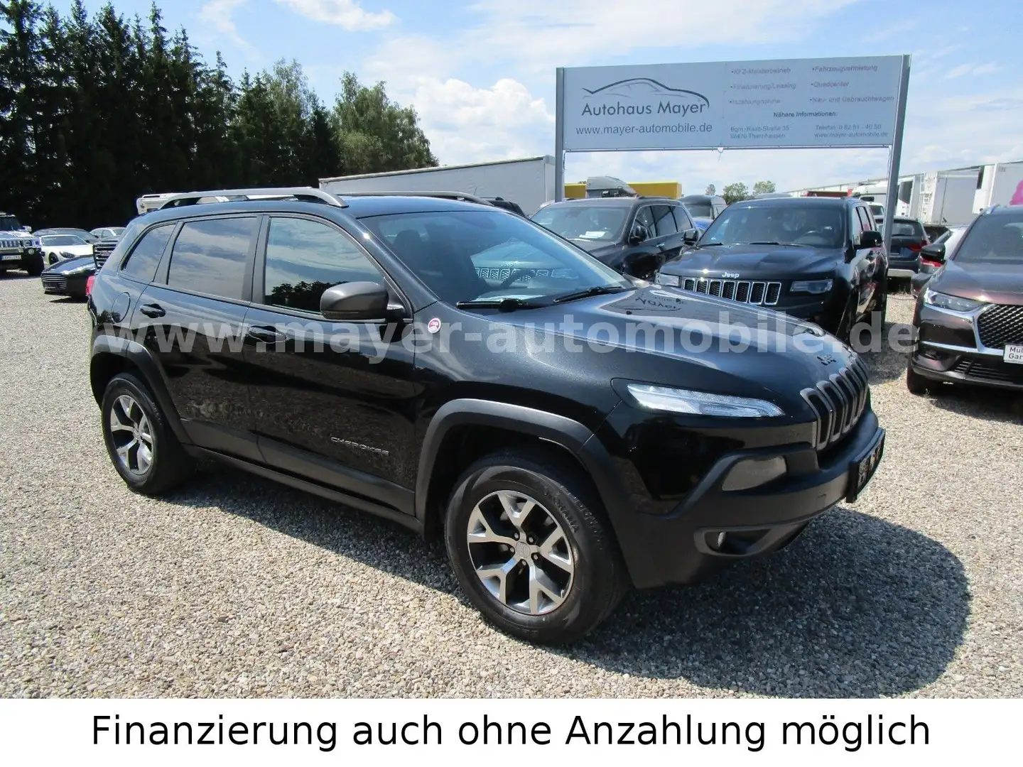 Jeep Cherokee Trailhawk 4WD*Bi-Xenon*Navi*AHK*Kamera* Noir - 1