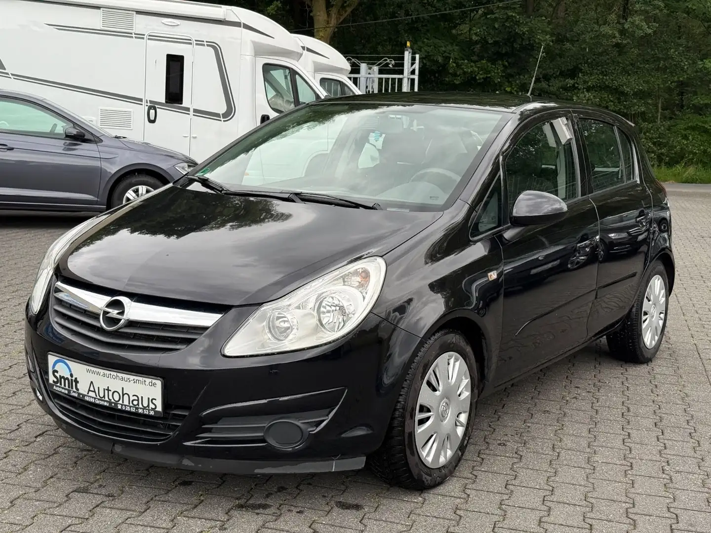 Opel Corsa D Edition 1.2/ Klima/ 5 trg./ 1. Hand Schwarz - 1