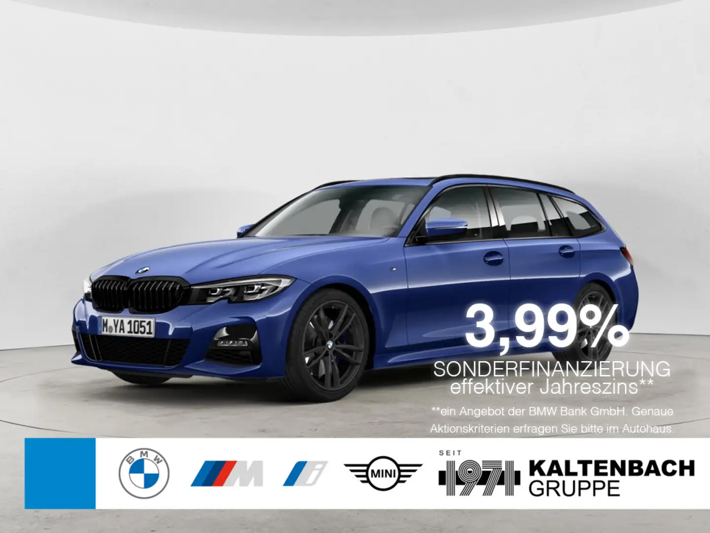BMW 330 i Touring M-Sport PANO LED W-LAN NAVI SHZ Bleu - 1