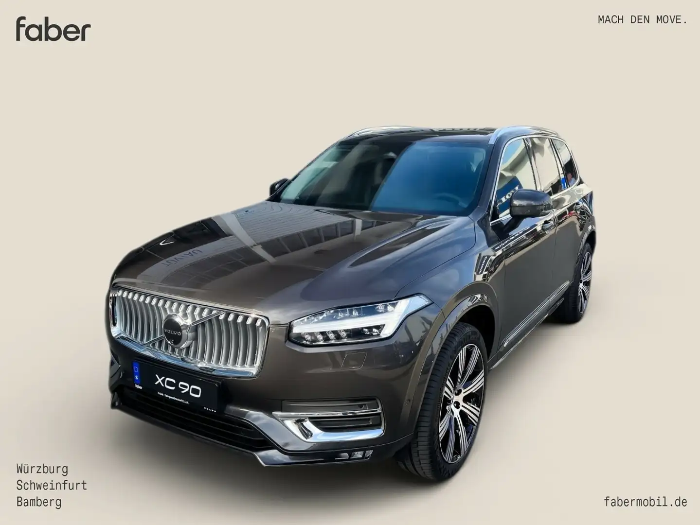 Volvo XC90 B5 Diesel Plus Bright AWD Grau - 1