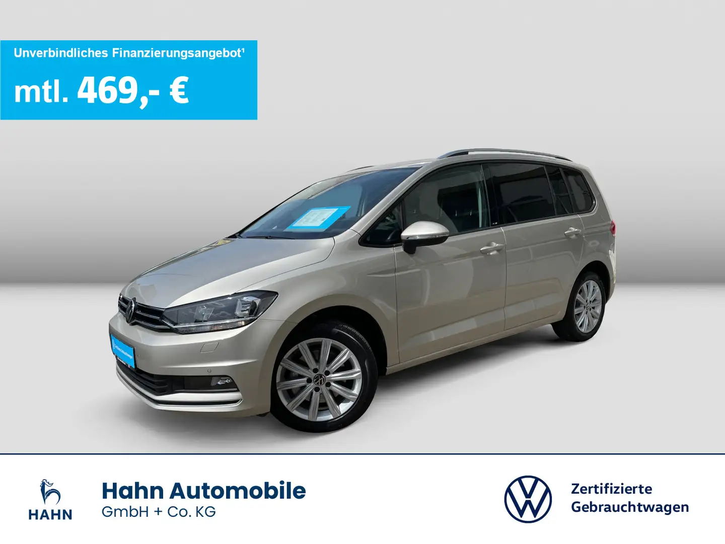 Volkswagen Touran 2.0TDI DSG Move 7-Sitze AHK Navi Pano PDC Zilver - 1