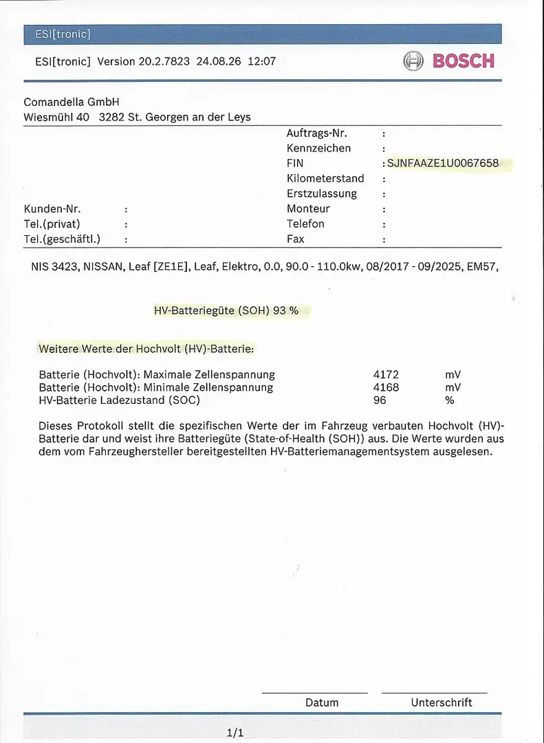 Nissan Leaf e Acenta 40kWh Weiß - 2