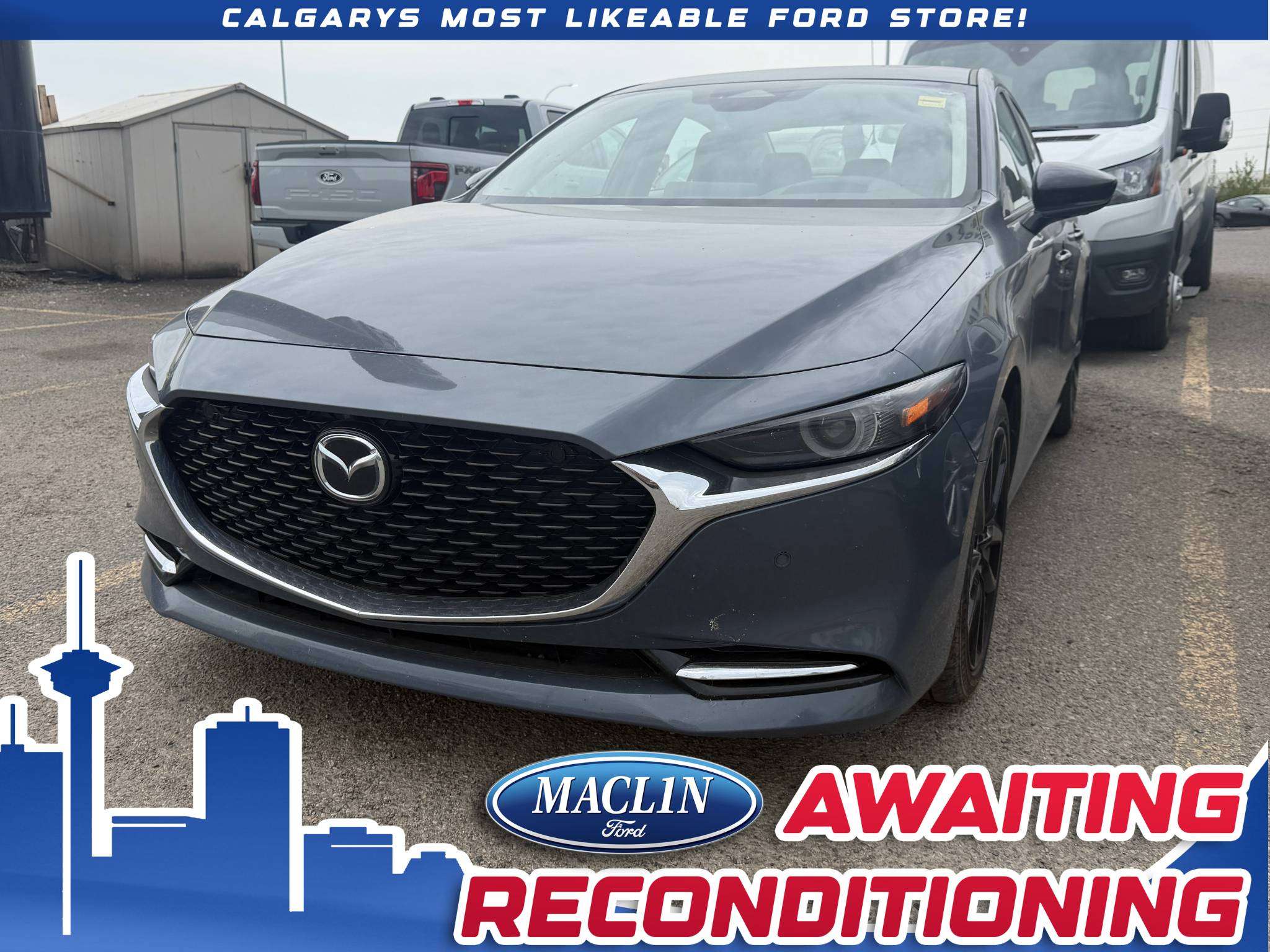 Gray 2024 Mazda MAZDA3 Sedan 6-Speed Automatic