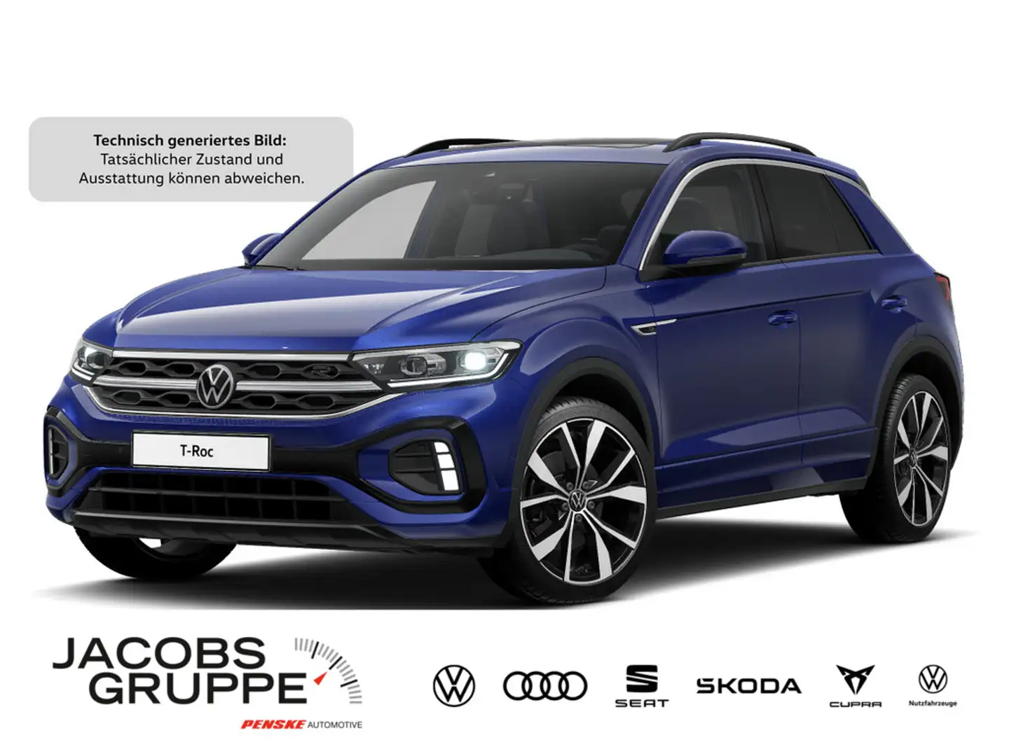 Volkswagen T-Roc 1.5 TSI R-Line "Black Style" DSG,Navi,L Blau - 1