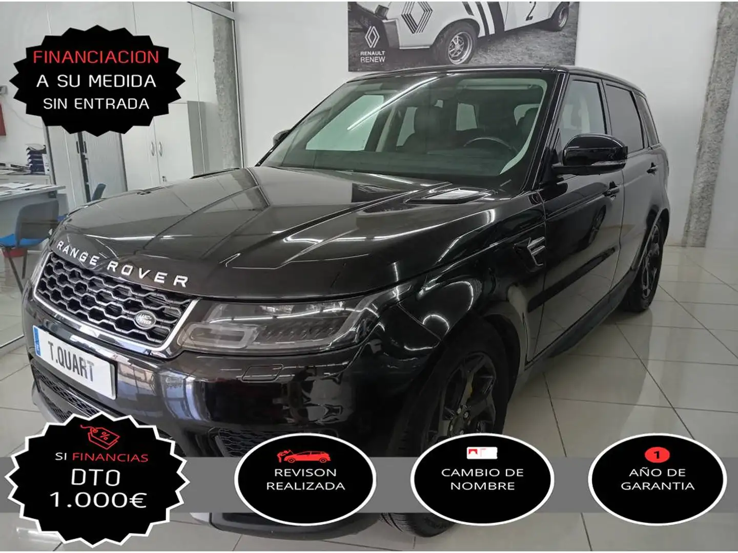 Land Rover Range Rover Sport 3.0D I6 MHEV S Aut. 249 Zwart - 1