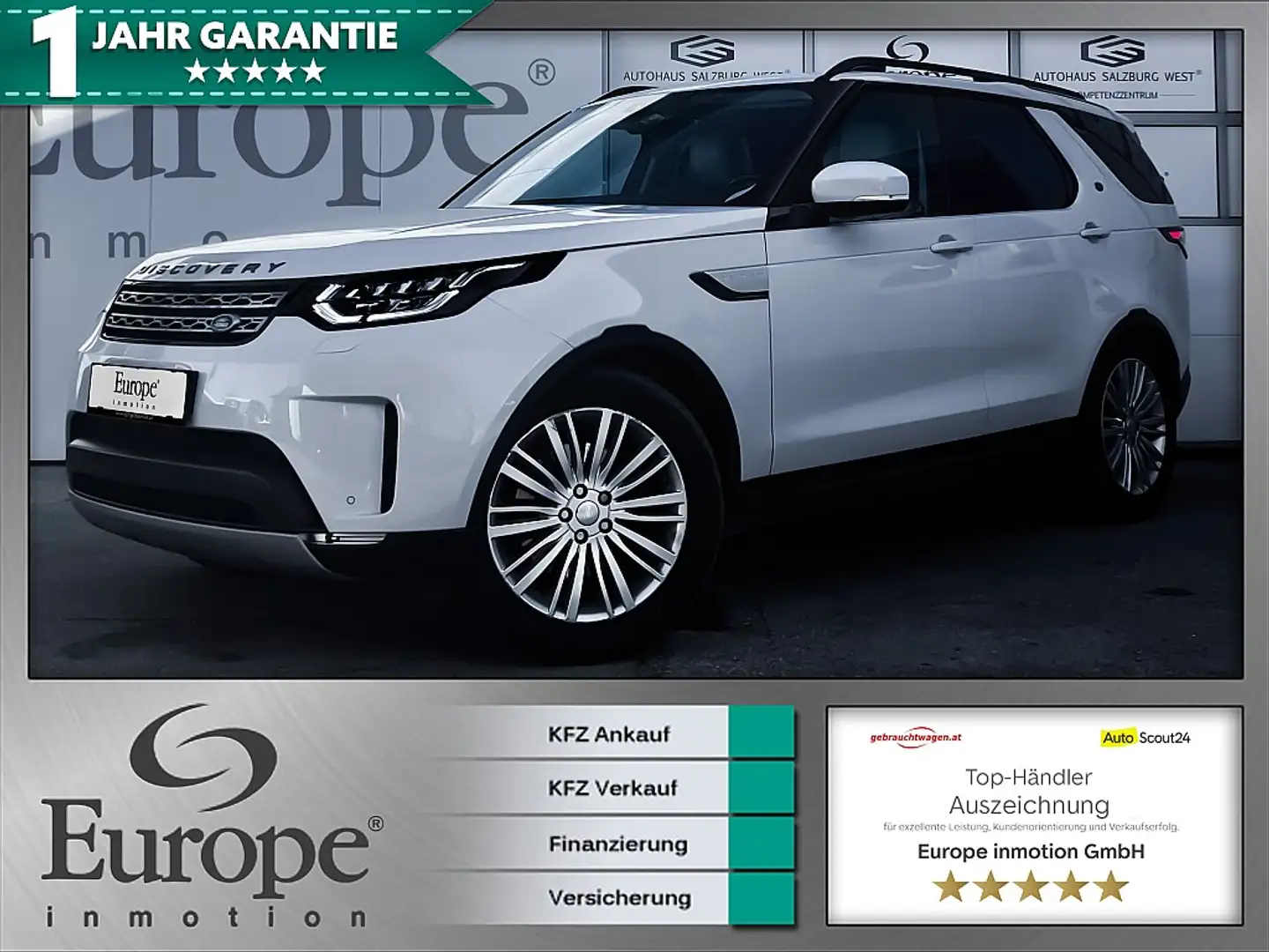 Land Rover Discovery 5 3,0 TDV6 HSE /LED/Navi/Kamera/ Weiß - 1