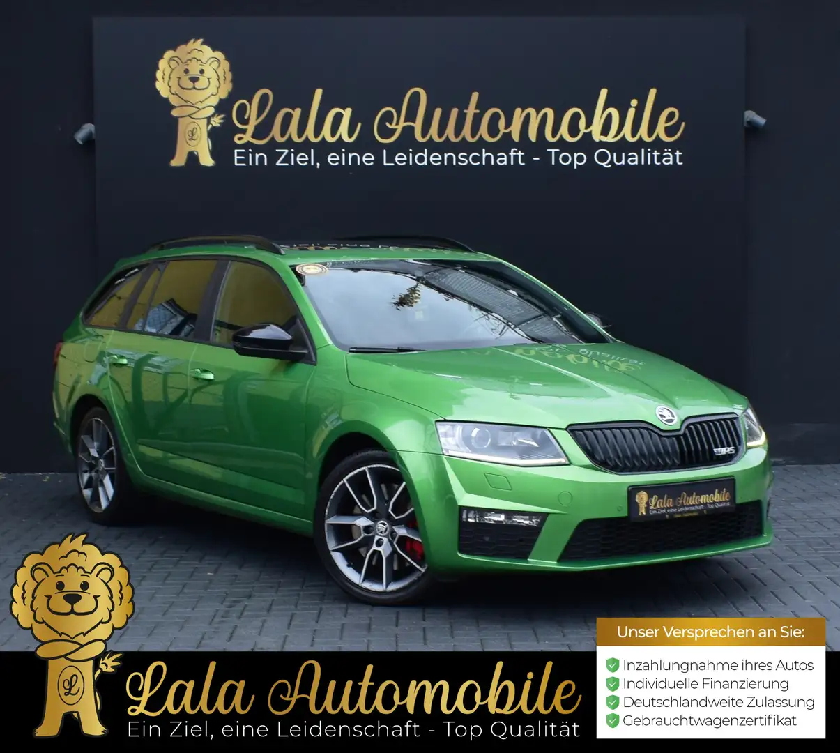 Skoda Octavia RS 2.0 TDI BLUETOOTH TEMPOMAT KLIMA AHK Vert - 1