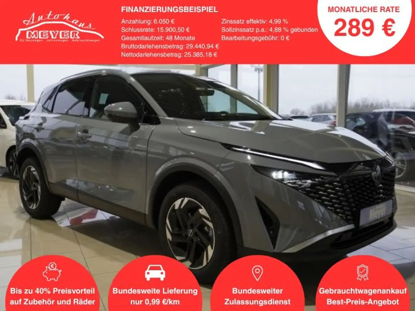 Nissan Qashqai 1,3 DIG-T Xtronic UPE=42000€!                 ** Grau - 1