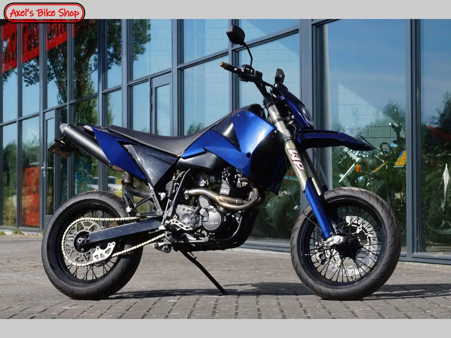 KTM 640 Duke II LIME Blauw - 1