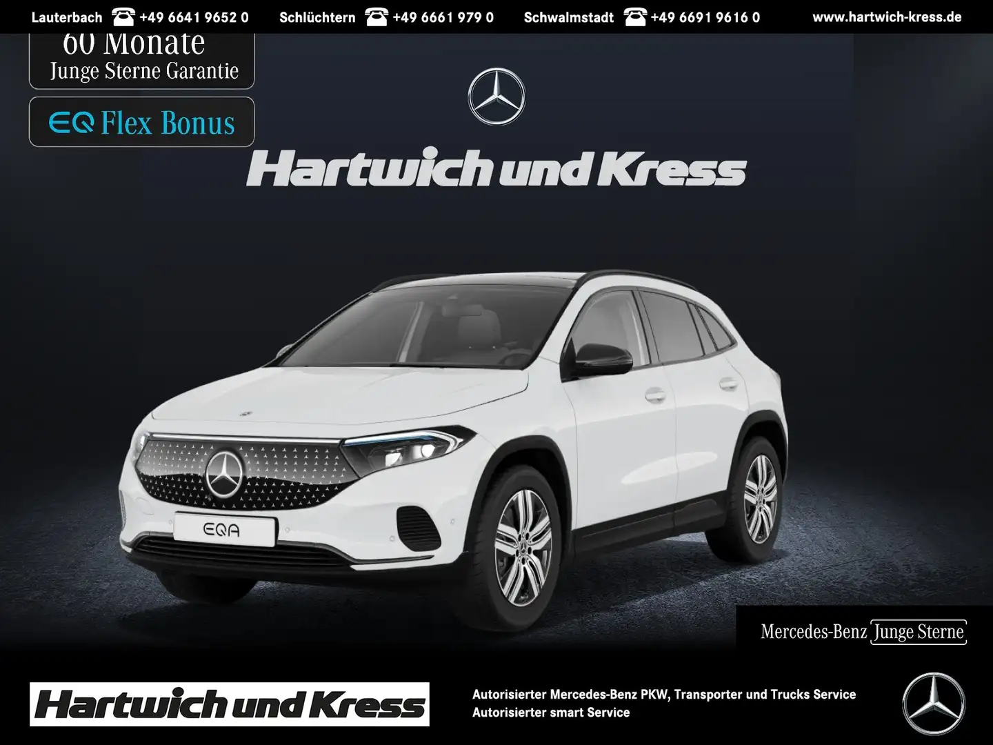 Mercedes-Benz EQA 350 EQA 350 4Matic Electric Art+Pano+AHK+Night+Totwink Білий - 1
