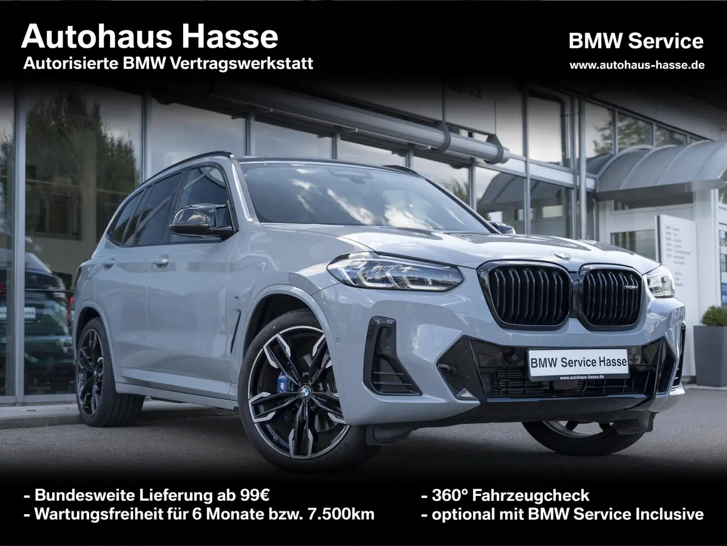 BMW X3 M i +21Z PANO DrAssPro AHK LASER H/K LENKRHZ Gris - 1