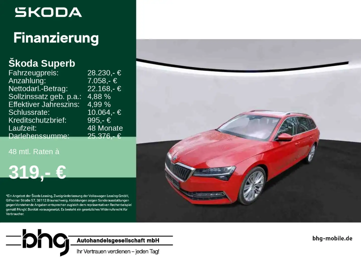 Skoda Superb Combi 1.4 TSI iV DSG Style Rot - 1