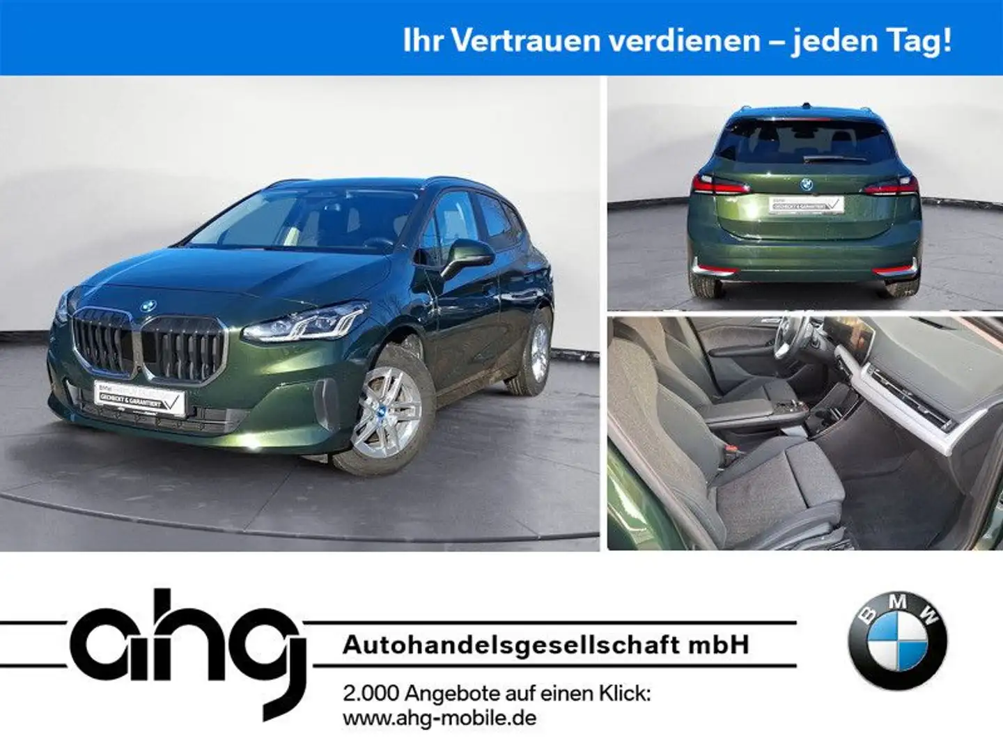 BMW 225 225e xDrive Active Tourer Navi Head-Up 360° HiFi Vert - 1