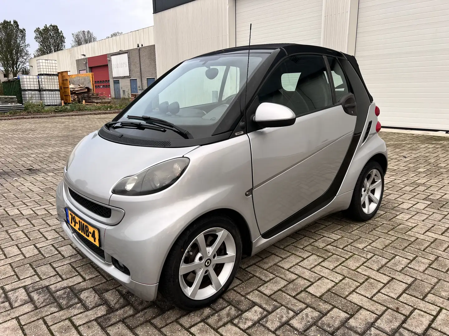 smart forTwo 1.0 Brabus Cabriolet Airco/Leer Negro - 1