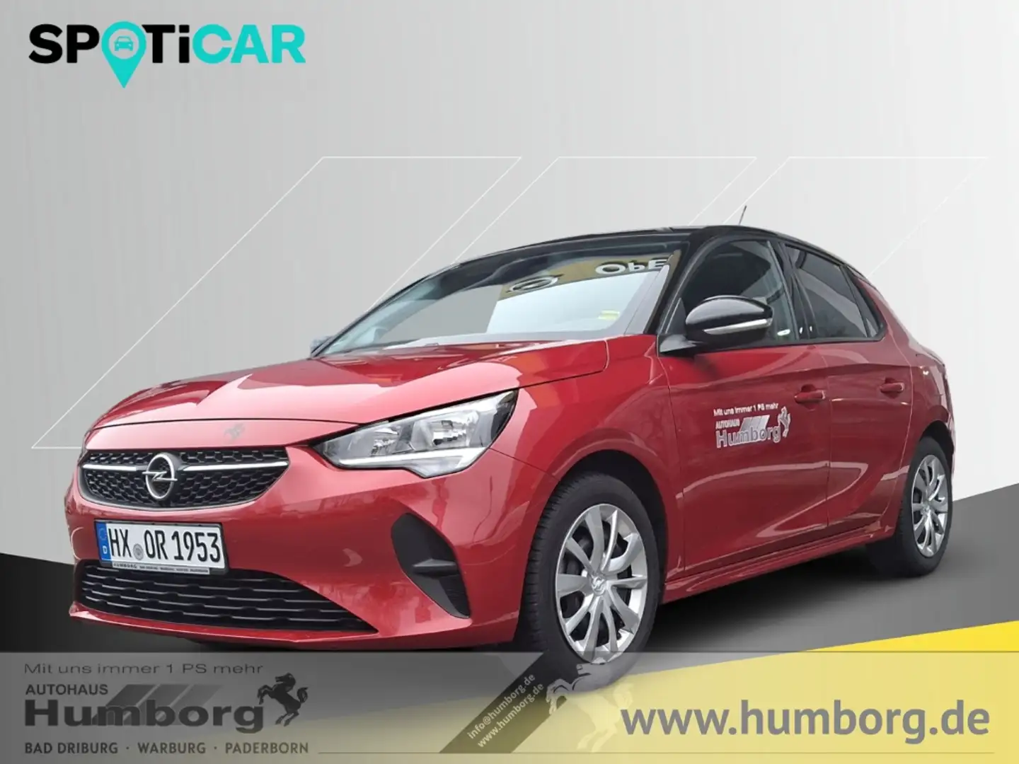 Opel Corsa F 1.2 Edition (EURO 6d) Navi Apple CarPlay Android Rojo - 1