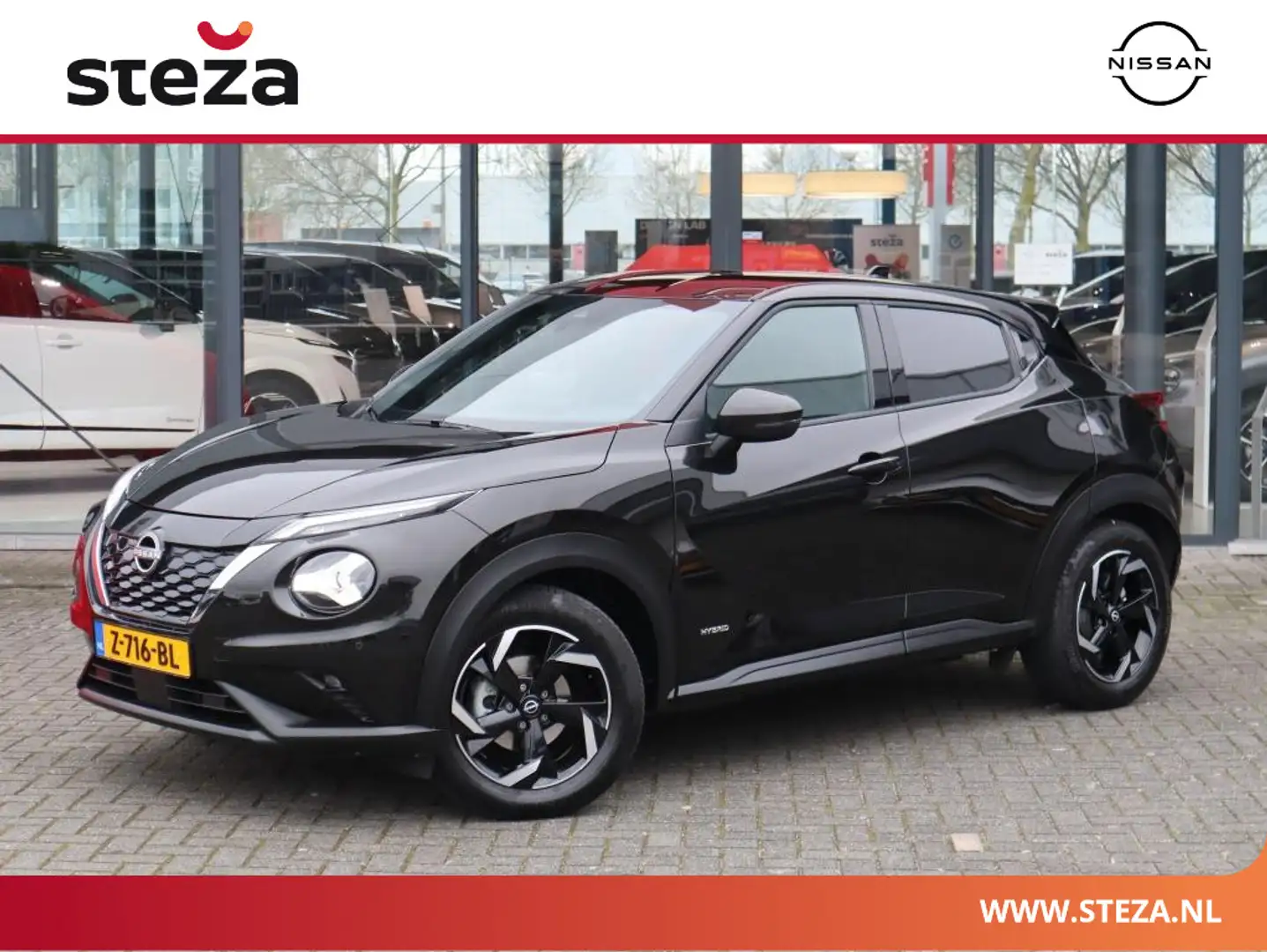 Nissan Juke 1.6 Hybrid N-Connecta | Navigatie | Parkeercamera Zwart - 1