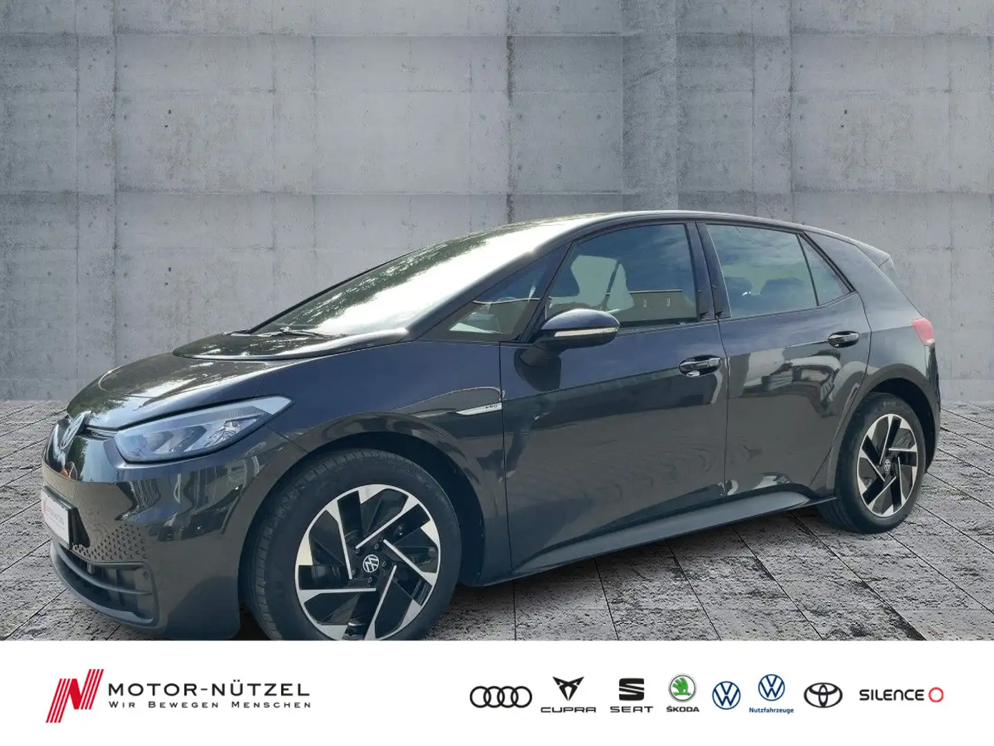 Volkswagen ID.3 150 kW Pro Perf. LIFE LED+NAVI+ACC+SHZ+ALU Grau - 1
