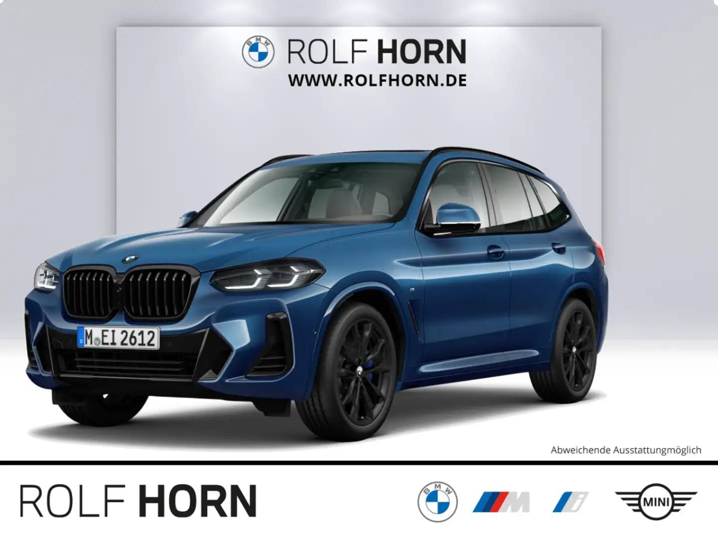 BMW X3 xDrive30d M Sportpaket Pano AHK HiFi 360° 20" Blau - 1