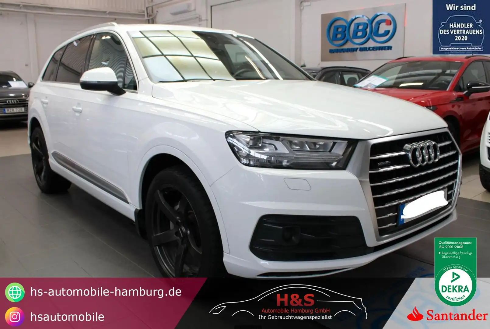 Audi Q7 45 TDI quattro/S Line ACC/BOSE Premium Sound/AHK Weiß - 1