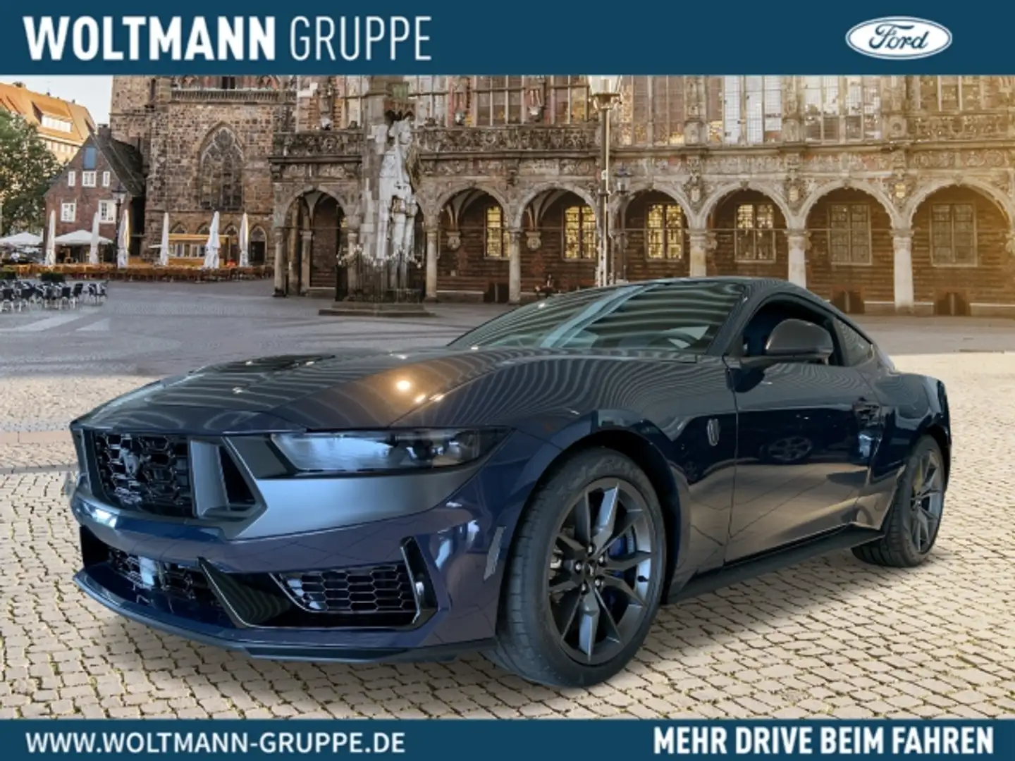 Ford Mustang Dark Horse Fastback 5.0 V8 453PS Brembo Recaro Blau - 1
