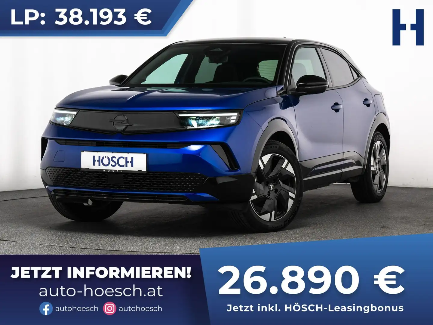 Opel Mokka-E Ultimate 54 kWh FACELIFT 3-PHASIG CARPLAY ++ Blau - 1