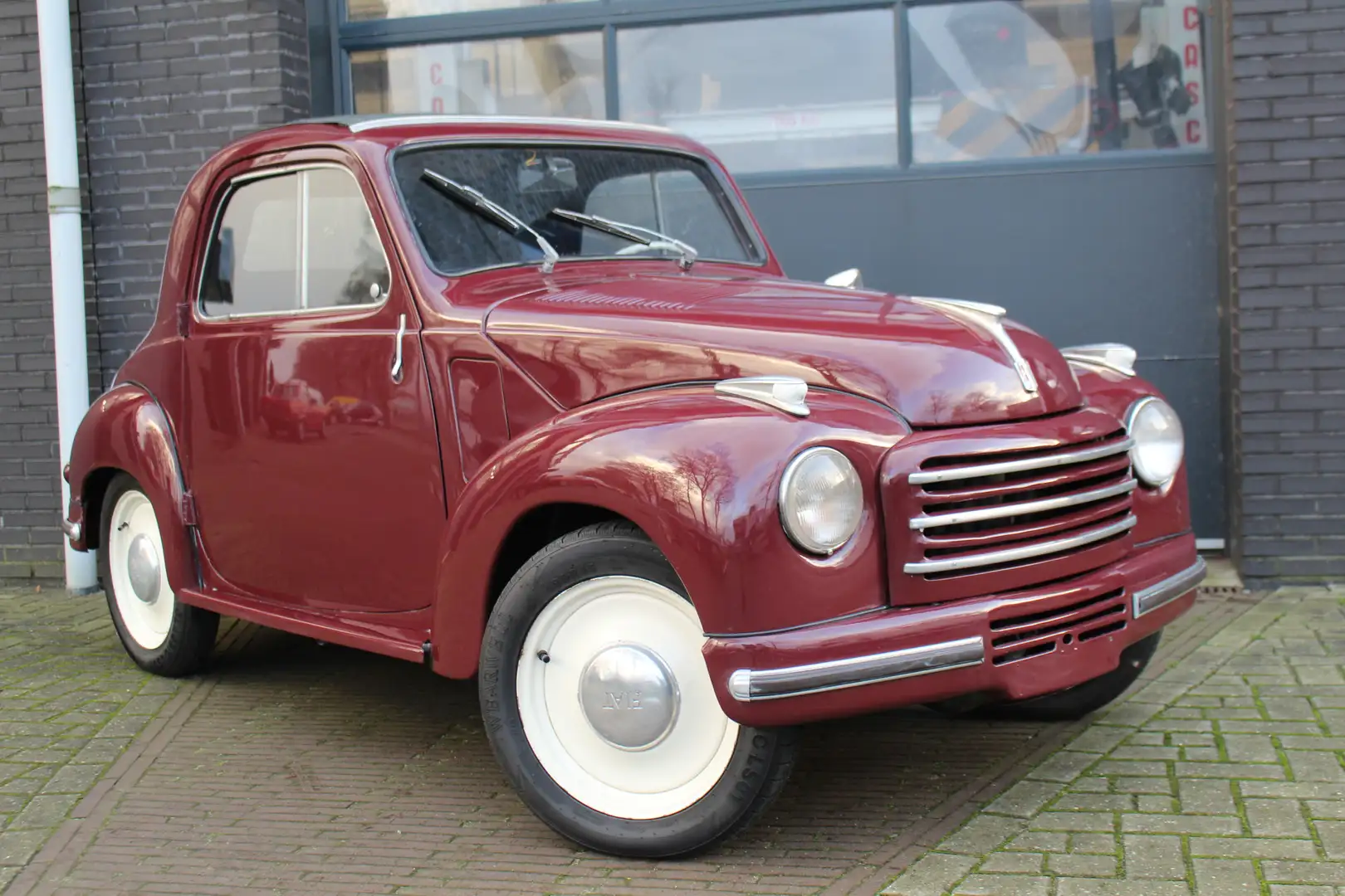 Fiat 500C Topolino GERESTAUREERD! PRACHTIGE AUTO! Cabriolet Kırmızı - 2
