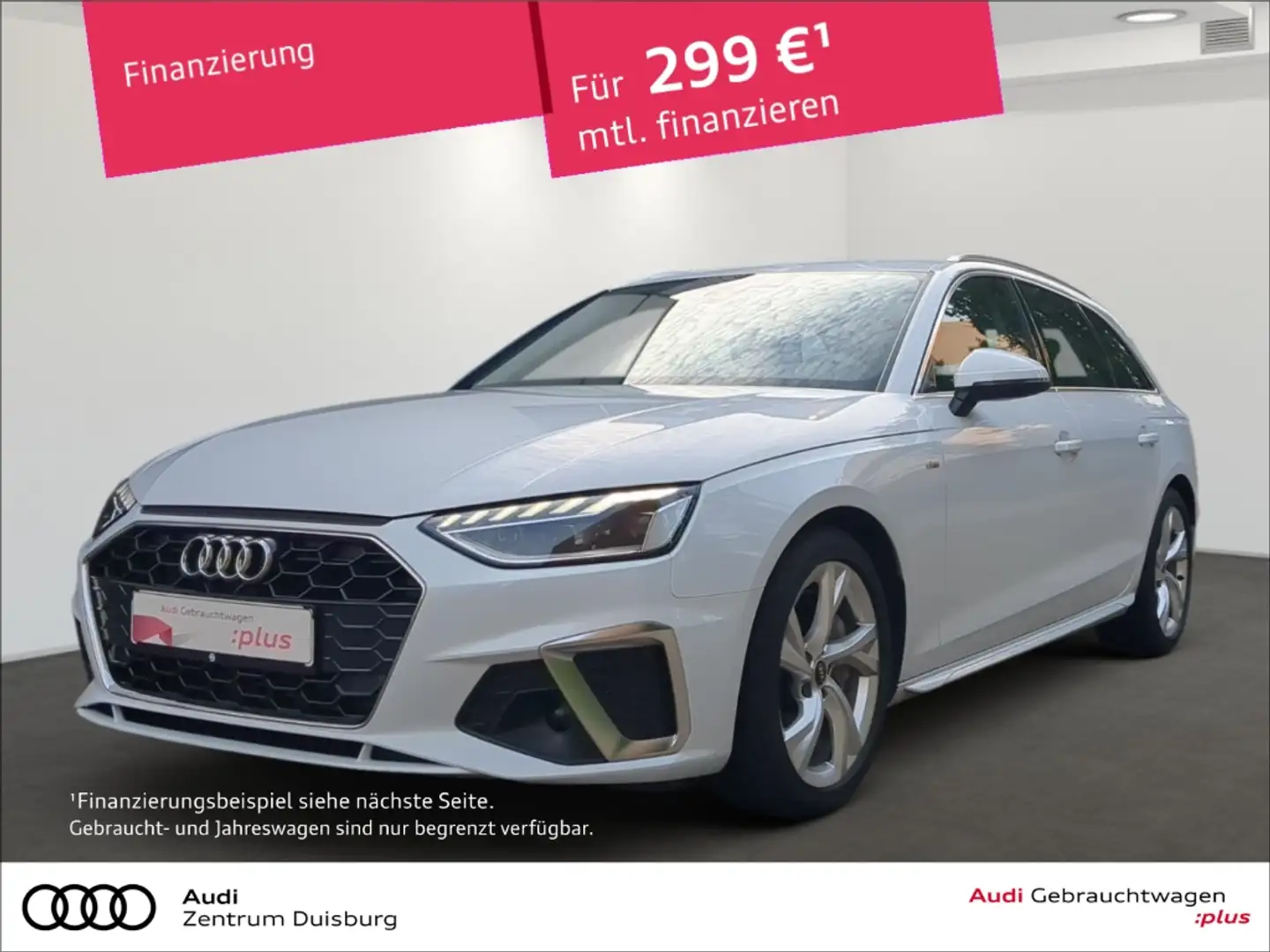 Audi A4 Avant 40 TFSI S line Weiß - 1